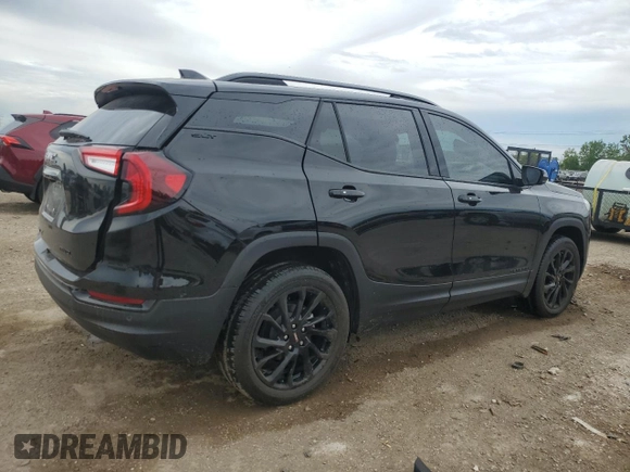 2024 GMC Terrain SLT with VIN 3GKALVEG1RL379965, listed as a Copart auction lot 58389365 with 10,555 mi miles and Salvage title. Bid and sale history available at DreamBid. Image 3.