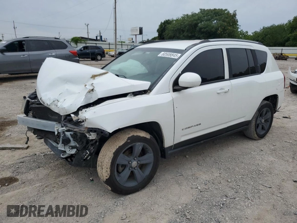 2016 Jeep Compass Latitude with VIN 1C4NJCEA4GD614932, listed as a Copart auction lot 60508845 with 144,833 mi miles and Salvage title. Bid and sale history available at DreamBid. Image 1.