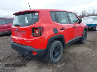 2018 Jeep Renegade Sport with VIN ZACCJBAHXJPH26826, listed as a IAAI auction lot 41784702 with 65,621 mi miles and . Bid and sale history available at DreamBid. Image 4.