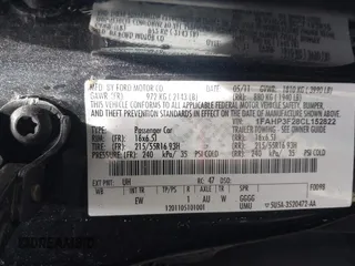 2012 Ford Focus SE с VIN 1FAHP3F28CL152822, выставлен на аукционе IAAI как лот 42277102 с пробегом 165 564 миль миль и . История ставок и продаж доступна на DreamBid. Изображение 9.