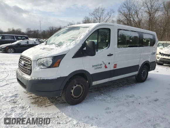 2017 Ford Transit XL with VIN 1FMZK1YM5HKA34719, listed as a Copart auction lot 45694555 with 41,359 mi miles and Salvage title. Bid and sale history available at DreamBid. Image 1.