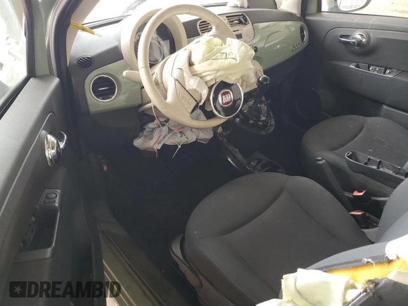2013 FIAT 500 Pop with VIN 3C3CFFAR3DT534909, listed as a Copart auction lot 50593945 with 96,172 mi miles and Non repairable. Bid and sale history available at DreamBid. Image 8.