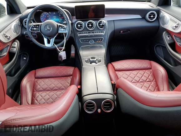 2020 Mercedes-Benz C 300 with VIN W1KWJ8EB8LF989138, listed as a Copart auction lot 67911614 with 38,389 mi miles and Salvage title. Bid and sale history available at DreamBid. Image 8.