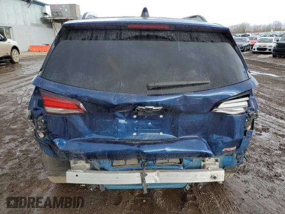 2022 Chevrolet Equinox RS with VIN 3GNAXMEV0NS201500, listed as a Copart auction lot 46158355 with 33,674 mi miles and Clean Title. Bid and sale history available at DreamBid. Image 6.