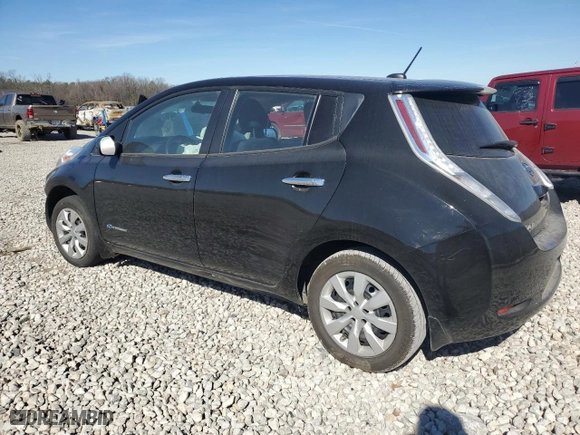 2015 Nissan LEAF SV with VIN 1N4AZ0CP3FC305959, listed as a Copart auction lot 47448415 with 56,953 mi miles and Salvage Title. Bid and sale history available at carsss.com. Image 2.