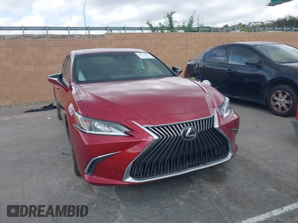 2019 Lexus ES with VIN 58ABZ1B15KU023025, listed as a IAAI auction lot 41913830 with 49,694 mi miles. Bid and sale history available at carsss.com. Image 12.