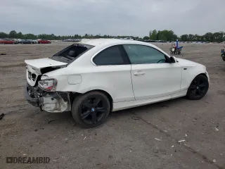 2012 BMW 1 Series 128i with VIN WBAUP7C5XCVP23565, listed as a Copart auction lot 54731544 with 154,786 mi miles and Salvage Title. Bid and sale history available at carsss.com. Image 3.