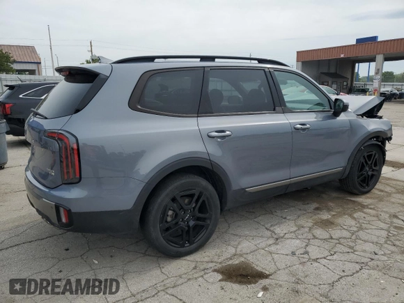 2023 Kia Telluride EX X-Line with VIN 5XYP3DGC6PG366739, listed as a Copart auction lot 58835135 with 33,314 mi miles and Salvage title. Bid and sale history available at DreamBid. Image 3.