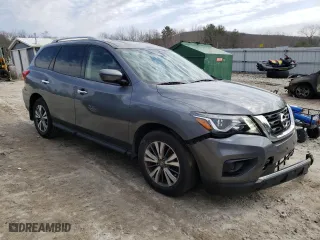 2020 Nissan Pathfinder S with VIN 5N1DR2AN6LC577174, listed as a Copart auction lot 48802775 with 58,442 mi miles and Salvage Title. Bid and sale history available at carsss.com. Image 4.