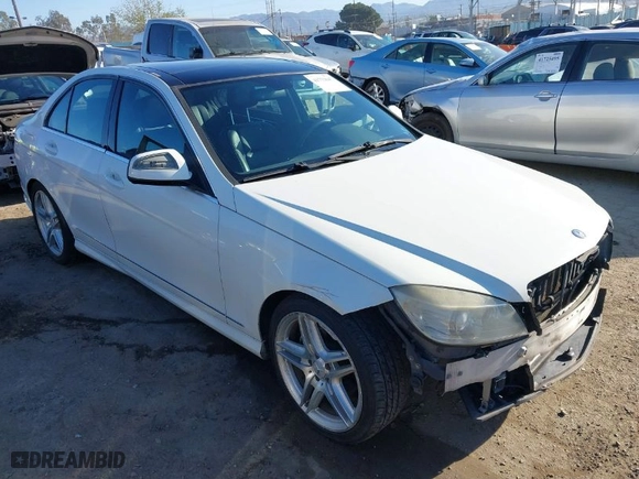 2009 Mercedes-Benz C-Class 3.0L Sport with VIN WDDGF54X09R079797, listed as a IAAI auction lot 41753647 with 244,473 mi miles. Bid and sale history available at carsss.com. Image 1.