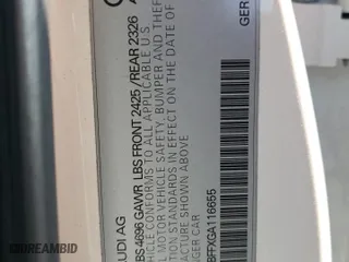 2016 Audi A3 e-tron Premium with VIN WAUVPBFFXGA116655, listed as a Copart auction lot 83637484 with 109,435 mi miles and Salvage Title. Bid and sale history available at carsss.com. Image 15.