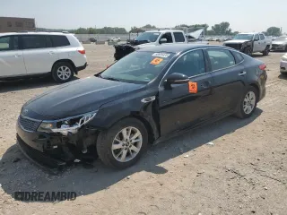 2018 Kia Optima S with VIN 5XXGT4L35JG235075, listed as a Copart auction lot 60604425 with 95,705 mi miles and Salvage title. Bid and sale history available at DreamBid. Image 1.