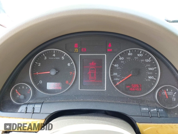 2007 Audi A4 2.0T with VIN WAUAF78E27A207843, listed as a IAAI auction lot 42033988 with 166,453 mi miles. Bid and sale history available at carsss.com. Image 7.