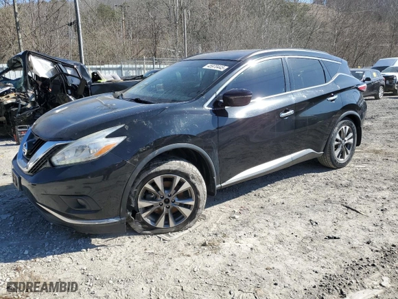 2017 Nissan Murano SL with VIN 5N1AZ2MH9HN159938, listed as a Copart auction lot 45970445 with 106,227 mi miles and Salvage Title. Bid and sale history available at carsss.com. Image 1.