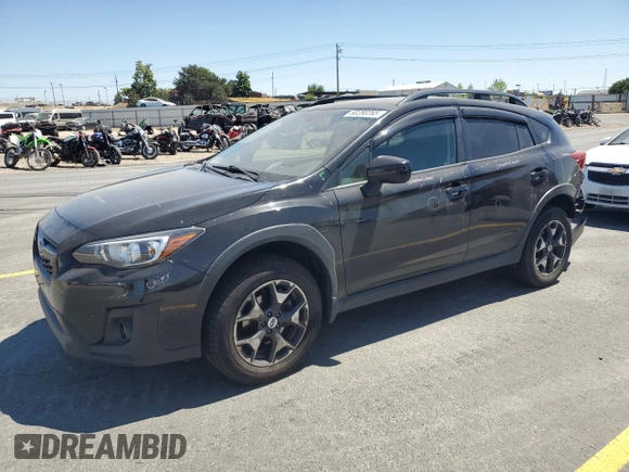 2018 Subaru Crosstrek Premium with VIN JF2GTADC4JH253682, listed as a Copart auction lot 60280265 with 93,071 mi miles and Salvage title. Bid and sale history available at DreamBid. Image 1.
