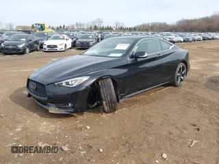 2021 Infiniti Q60 Red Sport 400 with VIN JN1FV7LL4MM560101, listed as a IAAI auction lot 41459579 with 29,340 mi miles and . Bid and sale history available at DreamBid. Image 17.