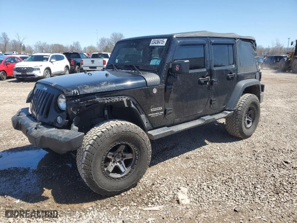 2017 Jeep Wrangler Unlimited Sport with VIN 1C4BJWDG2HL691946, listed as a Copart auction lot 53436415 with 75,700 mi miles and Salvage Title. Bid and sale history available at carsss.com. Image 1.