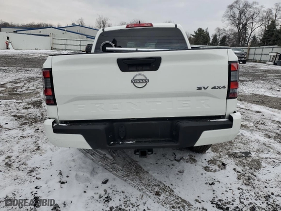 2023 Nissan Frontier SV with VIN 1N6ED1EK7PN658256, listed as a Copart auction lot 88648475 with 0 mi miles and Salvage Title. Bid and sale history available at carsss.com. Image 6.