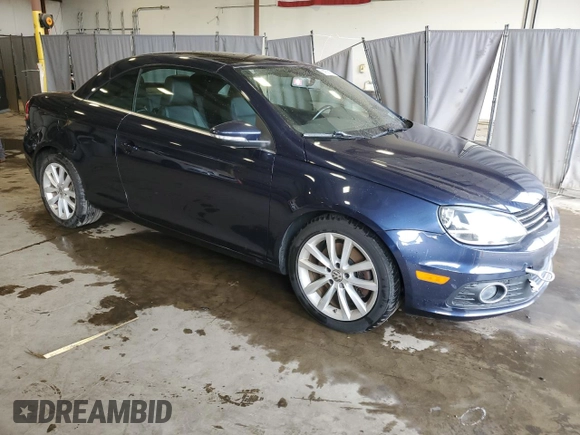 2012 Volkswagen Eos Komfort with VIN WVWBW7AH4CV005536, listed as a Copart auction lot 58958815 with 102,203 mi miles and Salvage title. Bid and sale history available at DreamBid. Image 4.
