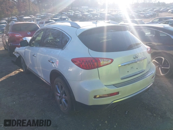 2017 Infiniti QX50 with VIN JN1BJ0RP5HM382300, listed as a IAAI auction lot 41275006 with 91,516 mi miles. Bid and sale history available at carsss.com. Image 3.