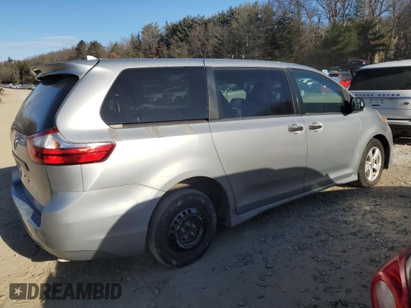 2019 Toyota Sienna L with VIN 5TDZZ3DC2KS972203, listed as a Copart auction lot 41411405 with 0 mi miles and Clean Title. Bid and sale history available at carsss.com. Image 3.