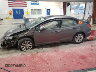 2012 Honda Civic EX with VIN 19XFB2F80CE320346, listed as a Copart auction lot 53514955 with Not Provided miles and Salvage Title. Bid and sale history available at DreamBid. Image 1.