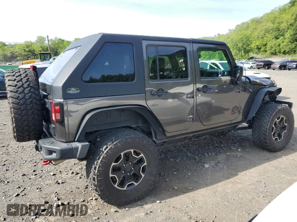 2016 Jeep Wrangler Unlimited Rubicon with VIN 1C4BJWFG4GL252209, listed as a Copart auction lot 58525725 with 46,604 mi miles and Salvage title. Bid and sale history available at DreamBid. Image 3.