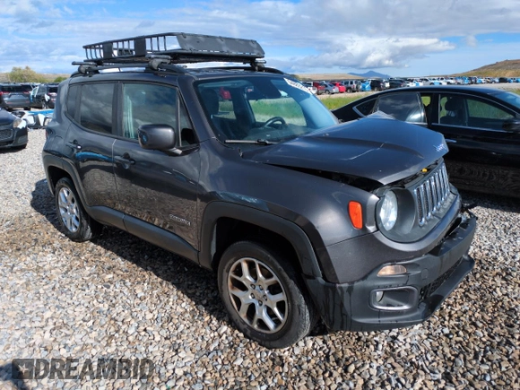 2017 Jeep Renegade Latitude with VIN ZACCJBBB8HPG59910, listed as a Copart auction lot 54883215 with 127,119 mi miles and Salvage title. Bid and sale history available at DreamBid. Image 4.