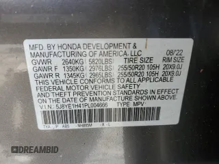 2023 Acura MDX w/Technology Package with VIN 5J8YE1H41PL004666, listed as a Copart auction lot 78571344 with 23,885 mi miles and Clean Title. Bid and sale history available at carsss.com. Image 15.