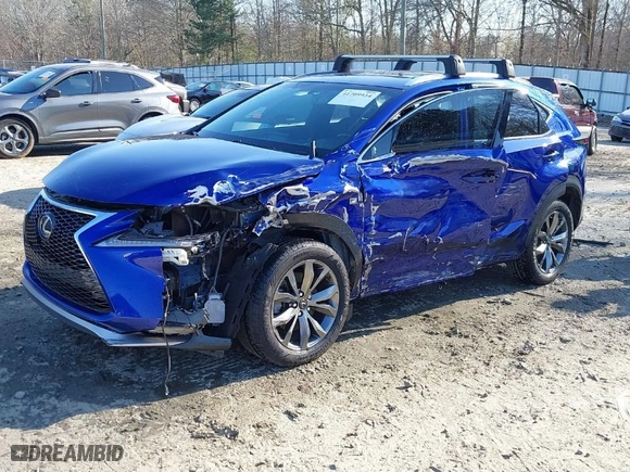 2017 Lexus NX with VIN JTJYARBZ1H2065372, listed as a IAAI auction lot 41709934 with 141015 miles. Bid and sale history available at carsss.com. Image 2.