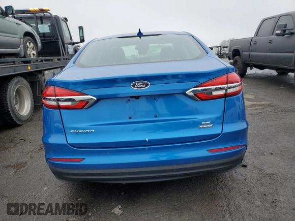 2020 Ford Fusion Hybrid SE with VIN 3FA6P0LU4LR222376, listed as a Copart auction lot 42911893 with 8,231 mi miles. Bid and sale history available at carsss.com. Image 6.