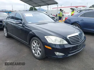 2008 Mercedes-Benz S 5.5L V8 with VIN WDDNG86X98A240227, listed as a IAAI auction lot 41783980 with 155,929 mi miles. Bid and sale history available at carsss.com. Image 1.