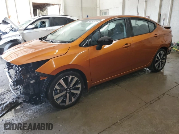 2021 Nissan Versa SR with VIN 3N1CN8FV9ML813557, listed as a Copart auction lot 60242635 with 65,825 mi miles and Salvage title. Bid and sale history available at DreamBid. Image 1.