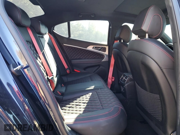2023 Genesis G70 3.3T with VIN KMTG54TE9PU110984, listed as a Copart auction lot 79218944 with 16,702 mi miles and Salvage title. Bid and sale history available at DreamBid. Image 10.
