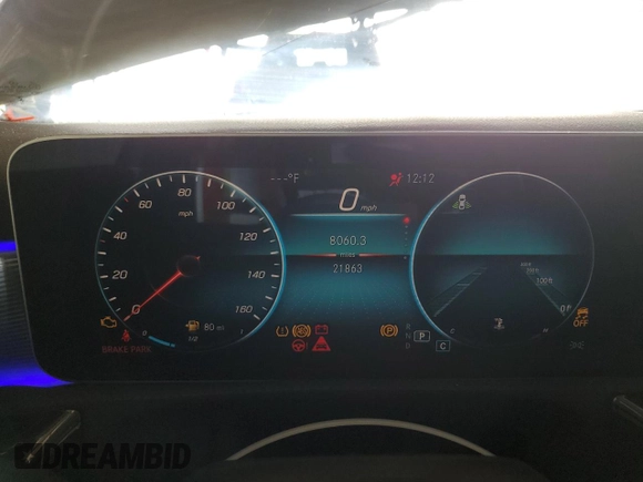2020 Mercedes-Benz A 220 with VIN W1K3G4FB4LW043532, listed as a Copart auction lot 51285845 with 21,863 mi miles and Clean Title. Bid and sale history available at DreamBid. Image 9.