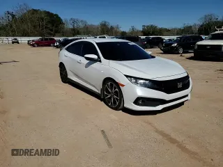 2020 Honda Civic Sedan Sport with VIN 2HGFC2F85LH556395, listed as a Copart auction lot 44930215 with 72,599 mi miles and Salvage Title. Bid and sale history available at carsss.com. Image 10.