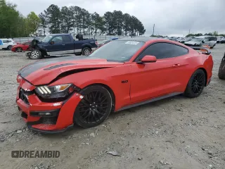 2015 Ford Mustang GT with VIN 1FA6P8CF5F5355719, listed as a Copart auction lot 50631025 with 68,262 mi miles and Salvage Title. Bid and sale history available at DreamBid. Image 1.