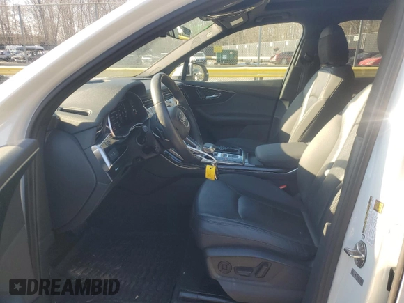 2021 Audi Q7 Premium Plus with VIN WA1LJAF76MD019892, listed as a Copart auction lot 87602805 with 42,407 mi miles and Salvage title. Bid and sale history available at DreamBid. Image 7.