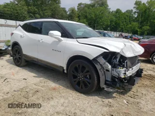 2019 Chevrolet Blazer RS with VIN 3GNKBJRS7KS640321, listed as a Copart auction lot 56576665 with 117,005 mi miles and Salvage title. Bid and sale history available at DreamBid. Image 4.
