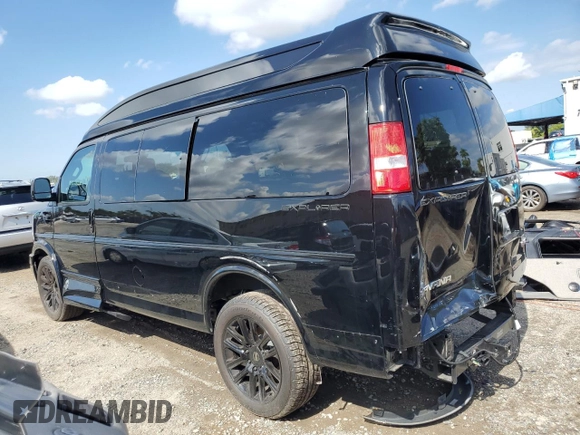2021 GMC Savana Cargo z VIN 1GTW7AF7XM1288092, wystawiony jako Copart lot #39192523 z przebiegiem 7265 mil mil oraz . Historia ofert i sprzedaży dostępna na DreamBid. Obrazek 2.