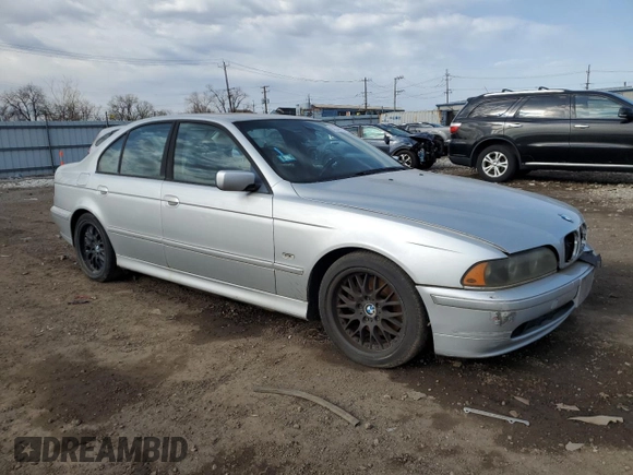 2002 BMW 5 Series 530iA with VIN WBADT63482CH93799, listed as a Copart auction lot 52246255 with 0 mi miles and Clean Title. Bid and sale history available at carsss.com. Image 4.