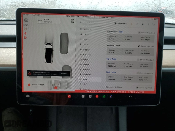 2023 Tesla Model Y Long Range z VIN 7SAYGAEE0PF693613, wystawiony jako Copart lot #54452895 z przebiegiem 19 574 mil mil oraz Szkoda całkowita • Salvage title. Historia ofert i sprzedaży dostępna na DreamBid. Obrazek 9.