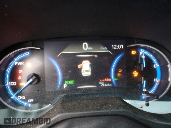 2021 Toyota RAV4 Hybrid XSE with VIN 4T3E6RFV0MU038650, listed as a Copart auction lot 60345725 with 24,124 mi miles and Salvage title. Bid and sale history available at DreamBid. Image 9.