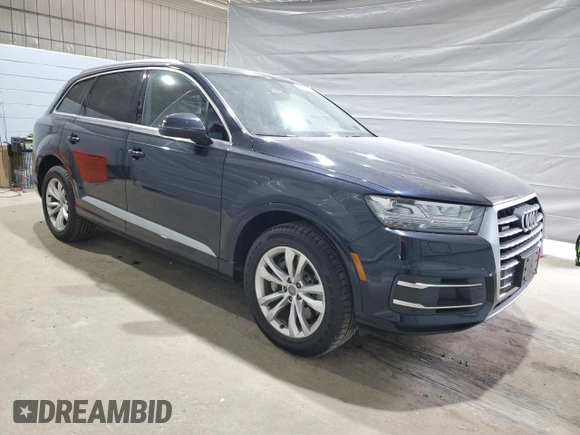 2018 Audi Q7 Premium Plus with VIN WA1LHAF75JD013380, listed as a Copart auction lot 58324865 with 92,877 mi miles and Salvage title. Bid and sale history available at DreamBid. Image 4.