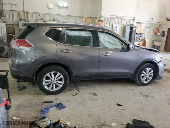 2015 Nissan Rogue SV with VIN KNMAT2MV6FP506638, listed as a Copart auction lot 64684404 with 0 mi miles and Salvage Title. Bid and sale history available at carsss.com. Image 3.