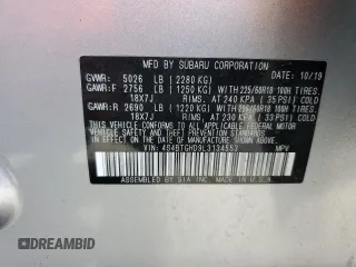 2020 Subaru Outback z VIN 4S4BTGHD9L3134553, wystawiony jako Copart lot #80969894 z przebiegiem 92 588 mil mil oraz Szkoda całkowita • Salvage title. Historia ofert i sprzedaży dostępna na DreamBid. Obrazek 14.