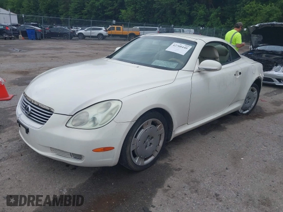 2004 Lexus SC 430 with VIN JTHFN48Y340050845, listed as a IAAI auction lot 42708440 with 129,493 mi miles and . Bid and sale history available at DreamBid. Image 2.