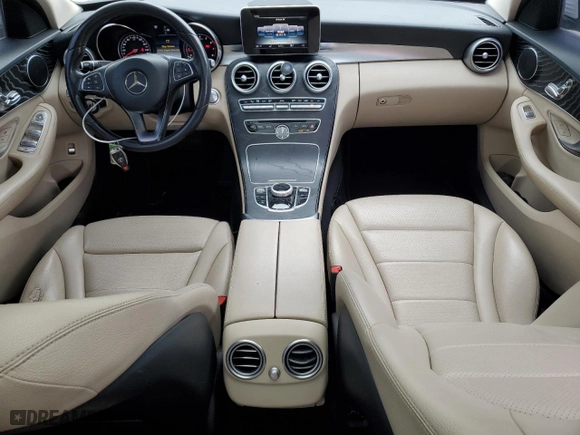2017 Mercedes-Benz C-Class C 300 with VIN 55SWF4JB3HU221314, listed as a Copart auction lot 46585495 with 100,074 mi miles and Salvage Title. Bid and sale history available at carsss.com. Image 8.
