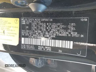 2007 Toyota Highlander Hybrid with VIN JTEHW21A970039728, listed as a IAAI auction lot 42044242 with 200,798 mi miles. Bid and sale history available at carsss.com. Image 9.