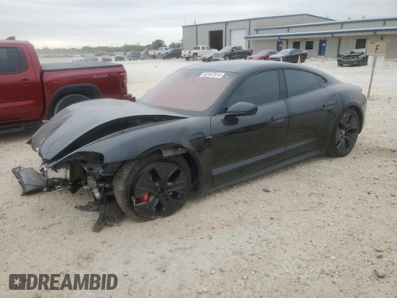 2021 Porsche Taycan 4S with VIN WP0AB2Y1XMSA45564, listed as a Copart auction lot 82447814 with 29,098 mi miles and Salvage title. Bid and sale history available at DreamBid. Image 1.